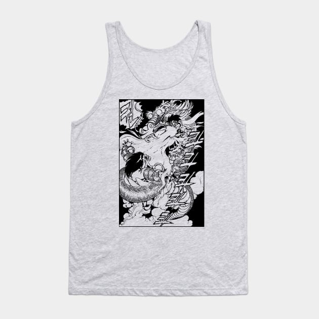 Street Fighter - Ryu vs. Blanka - Korean Manga Version Tank Top by retroworldkorea